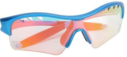 Alomejor Gafas Deportivas para Niños, Lentes de Protección UV con Montura Ligera y Flexible, con Ajuste Adaptable para Actividades Al Aire, Correr y Andar en Bicicleta (Marco +Color cambiante rojo)
