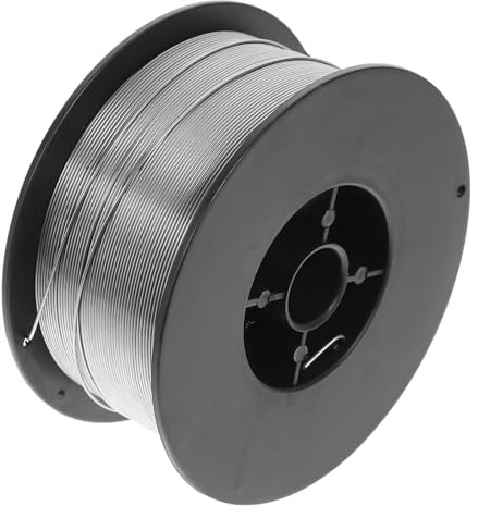 Kohlenstoffstahl Gaslos Mig 1kg Schweißdraht 0, 8mm | Fülldraht, Silber, Selbstschützend mit Schlackeabdeckung, für Fertigung und Strukturarbeiten