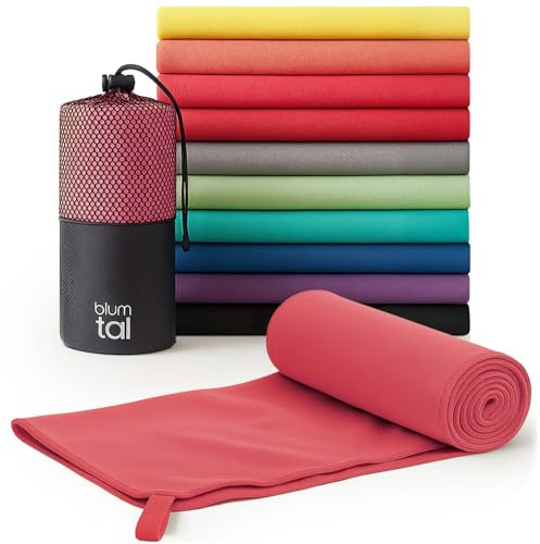 Blumtal Mikrofaser Handtuch leicht & extra saugstark - schnelltrocknende Microfaser Handtücher - optimal als Fitness Handtuch/Strandtuch Mikrofaser/Gym Towel - Reisehandtuch kompakt - Pink