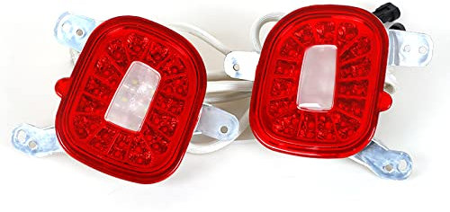 CarWorld rücklicht Für Jeep Renegade 2015-2019 Optic Red LED Heckstoßstange Reflektoren Nebelschlussleuchten Rückfahrscheinwerfer