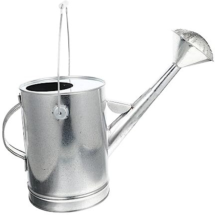 Yardwe Regadera De Hierro Galvanizado Estilo Retro para Jardín Interior Herramienta De Regado Simple De Metalica para Plantas