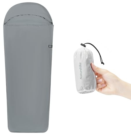 Naturehike Sacco a pelo Hut Fodera per Sacco a Pelo Ultraleggera di Soli 128g Coperta da Viaggio con Sacco a Pelo Interno di Piccole Dimensioni per Zaino in Spalla, Ostelli, Campeggio