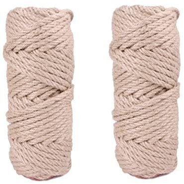 minkissy 2pcs Cat Post Accessories Sisal Hemp Rope Cat Scratching and Climbing Stand Jute Rope Toy for Home Use