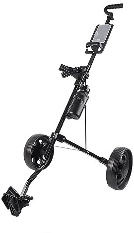 SPYMINNPOO Trolley Push Cart2-Rad-Golfwagen, Faltbare Design-Ausrüstung 2-Rad-Wagen, Tägliche Möbel Faltbarer -Push-Cart für Pedale