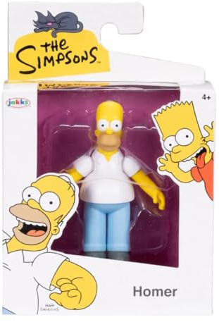 JAKKS Pacific The Simpsons Wave 1 Homer - Mini figura de 6.3 cm