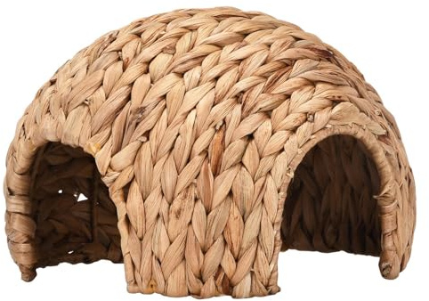 Hasenhaus – bequemer Habitat für Kaninchen, Käfig für Kaninchen | handgefertigt | Haus für Hamster, Kaninchen, Rohrkolben, für Chinchilla, Meerschweinchen