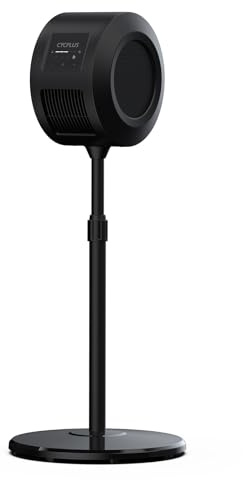 CYCPLUS Smart Indoor Cycling Fan, BLDC Motor Drive, 5 Speed Modes,Low Noise | with Remote and APP Control, Bluetooth/ANT+ Cycling Fan for Indoor Bike Trainers, Stationary/Spin Bikes, Cross Training