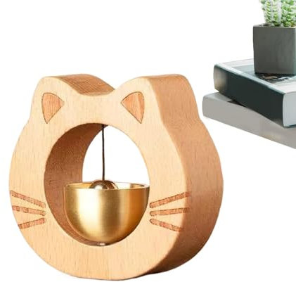 Shopkeepers Bell Katze, Katzen-Türklingel - Windspiel in Tierform, magnetisch,Ladenbesitzer-Glocke zum Öffnen der Tür, niedliche Türglocken-Dekoration für Freunde und Familie