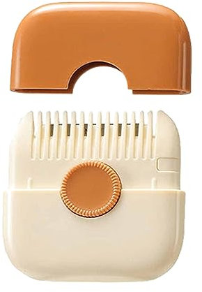 Tondeuse à Cheveux Fourchus, Coupe Fourche Cheveux, Coupe Fourche, Coupe-Peigne à Cheveux Peignes, Mini Coupe-Cheveux Peigne, Tondeuse à Cheveux 2 En 1, Pointes Fourchues Peigne (Orange)