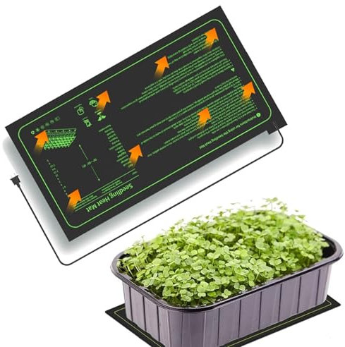 Tappetino riscaldante per piante 20W Tappetino riscaldante per piantine Tappetino riscaldante per germinazione dei semi di piante Tappetino di avvio per cloni di propagazione di piantine in serra Ta