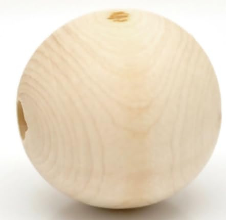 Handarbeit - Lieblingsladen 10 Stück Holzperlen 30mm mit Loch 5,8mm rund natur naturfarben Holzkugeln zum basteln auffädeln Kugeln Perlen aus Holz Bastelperlen für DIY Schmuck Schmuckherstellung
