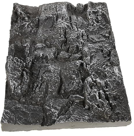 Toddmomy Fond Réaliste pour Terrarium et Réservoir de Reptiles Décor Naturel Pierre pour Aquarium et Boîte à Reptiles Accessoire de Paysage Lifelike avec Texture Détails