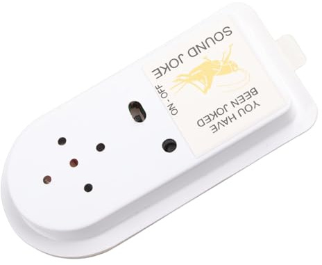 Fockety Grillo Rumorista, Chiaro Cinguettio Spegnimento Automatico Adesivo Posteriore Facele da InstallaRe Dimensioni Comparatte ClicCatore di Insetti Buon Occultament ClicCatore Rumoroso (White)