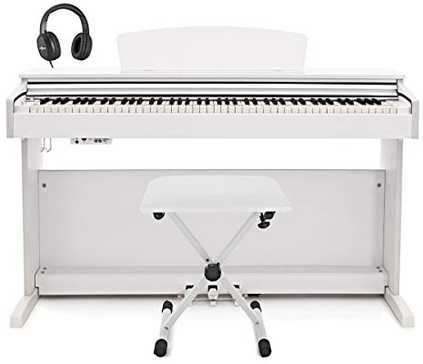 DP-10X Digital Piano by Gear4music & Accessory Pack, White