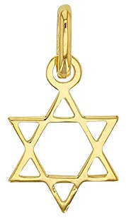 Jouailla - Pendentif Etoile de David petit modèle en Or 375/1000 (396014)