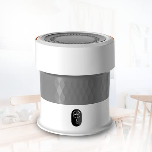 Pliable Mini Lave Linge Studio Ultrasons Petite Machine à Laver Hublot 13L pour Le Voyage d'affaires de RV de dortoirs,White-Base