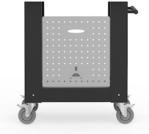 Alfa Forni Carrelli per barbecue e affumicatori della Marca Modello Base per Moderno 1 Pizza supporto Nero