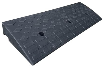 Leichte Kunststoff Schwellenrampe Bordsteinkanten Gummirampe Nutzbar als Rollstuhlrampe rutschfeste Fahrradrampe aus Hochverdichtetem Gummigranulat Auffahrhilfe Plastikrampe (Size : C-100x35x11cm)
