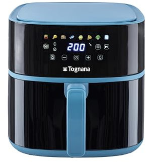 Tognana Iridea, Friggitrice ad aria 8 L, Plastica-Acciaio Inox, Carta da zucchero