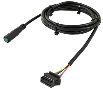 E-Bike Extension Cable,5 Pin Waterproof Extension Conversion Cable Line Adapter SM Connector for Electric Bike Female to Male Wire Accessories (Black)