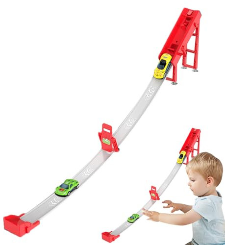 Gioco Educativo Pista Macchinine - Rampa Auto Da Corsa Per Bambini, Giocattolo Intelligente Manuale Per Apprendimento E Coordinazione, Pista Verticale Con Discesa Veloce | Gioco Interattivo Per Bambin
