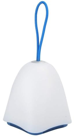 EIMSOAH Haut-Parleur sans Fil, Lumière LED, Commande Tactile, Veilleuse Intelligente, 8 Couleurs, pour la Maison, Atmosphère de Fête, Plastique Bleu, 1 Pièce (Bleue)