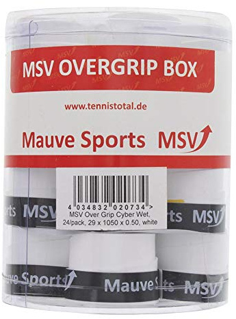 MSV Overgrip Cyber Wet Pack Weiß Tennisovergrip 24er Pack