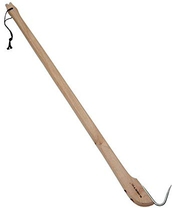 Kinetic Wooden Gaff, trägaffel för säker landning av stora fiskar, i storlekarna 50 cm och 100 cm, med säkerhetsrem (trägaffel 50 cm)