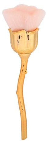 Agatige Brosse à Poussière pour Ongles en Forme de Rose,Pinceau Poussiere Ongle Enlever la Poudre pour Ongles en Acrylique Brosse Blush Pinceaux à Poudre Mode Gel Ongles Accessoires