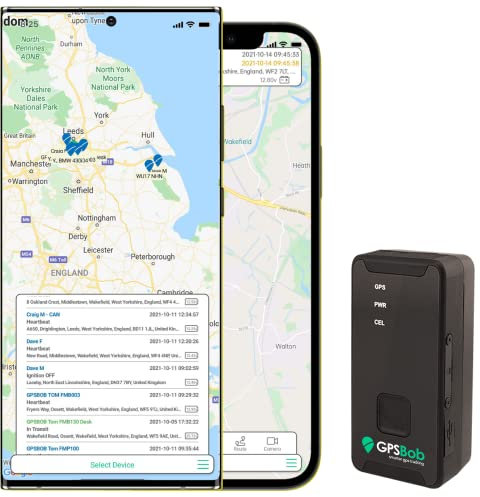 GPSBob 5 Jahre 4G persönlicher GPS-Tracker, All Inclusive, keine monatlichen Gebühren, keine Abonnements, einmalige Gebühr, 5 Jahre Service inklusive, persönlicher Tracker, Plug and Play und