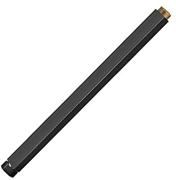1pcs Dusche Erweiterung Quadrat Badezimmer Duschstange Premium Edelstahl Runde Dusche Verlängerung 30cm Verlängerung, rquare schwarz