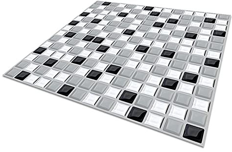luckxuan Pegatinas Pared/Papel Tapiz Baldosa de ladrillo de Pared Autoadhesivo de Vinilo 3D de Vinilo for baño y Cocina Etiqueta engomada de la Pared Calcomanías de Pared