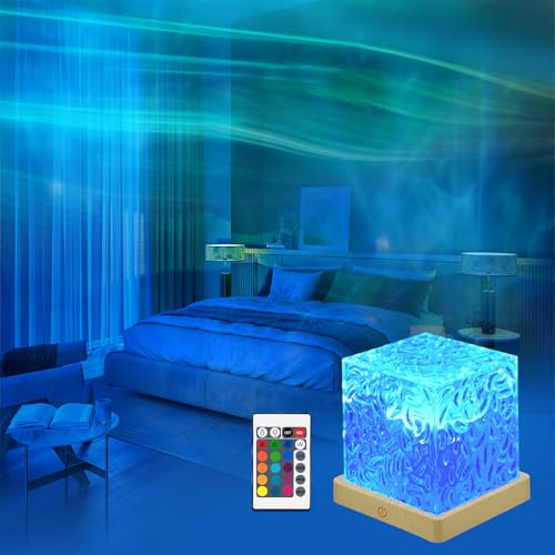 MR.HOKWY Northern Lights Cube Galaxy Projector - Sensory Night Lights for Bedroom, 16 Colors Led Galaxy Aurora Lava Ocean Space Star Lamp, Gift for Adults Kids Lights for Room Decor