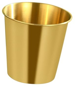 Fonowx Stainless Steel Ice Bucket Snack Bucket Stainless Steel Champagne Bucket for Summer Vacation, 1.1L gold