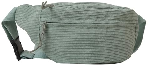 WATERBELINE Gürteltasche aus Cord, große Kapazität, einfarbige Hüfttasche für Mädchen, vielseitige Umhängetasche in Weiß