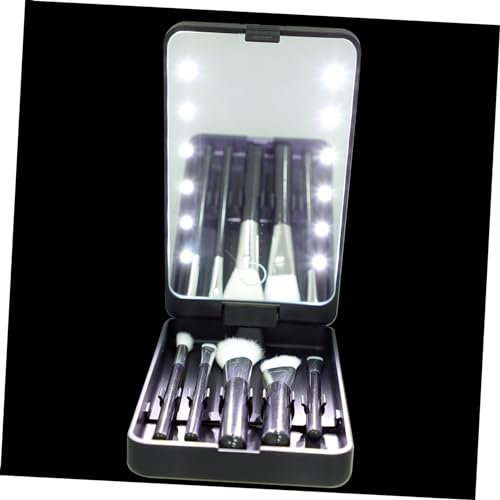 DOITOOL Wimpernspiegeletui Mit Spiegel Und Led-licht Tragbares Aufbewahrungsetui Für Wimpernproben Kompakt Und Leicht Für Reisen
