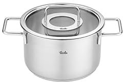 Fissler Pure Collection Suppentopf mit Glasdeckel, Edelstahl, 4,2 l