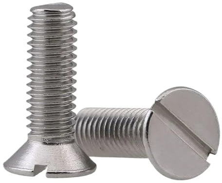 40 Stück M3 M4 M5 304 Edelstahl Schlitz-Senkkopfschraube Schlitz-Flachkopfschraube, M3 (40pcs), 25mm