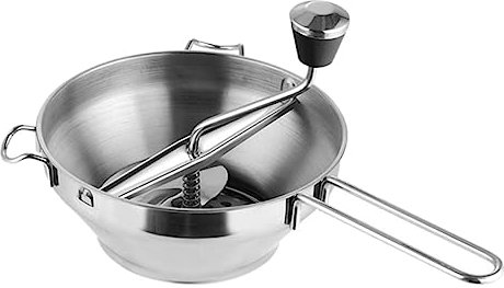 KITANDOVE Mixeur manuel multifonction en acier inoxydable pour aliments pour bébé presse-purée outil de fabrication de confitures installation facile nettoyage à l'eau de cuisine