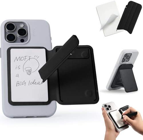 MOFT Snap Notizblock Handy Ständer, Magnetische Handy Ständer Aktion Inspiration Ständer, Inklusive Zwei Arten von Notizblock und Magnetische Unsichtbaren Stift