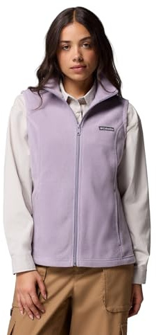 Columbia Womens Benton Springs Fleece Vest, Shale Purple, Medium