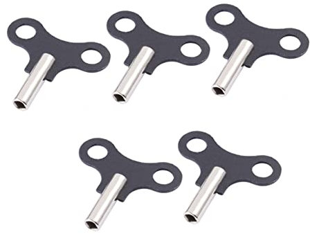 Uonlytech 5stücke Holzuhrwerkzeug Aus Metall Uhrenschlüssel Für Holzuhr Reparaturwerkzeug Für Uhr Wickelwerkzeug Schwarz Langlebig Und Kratzfest