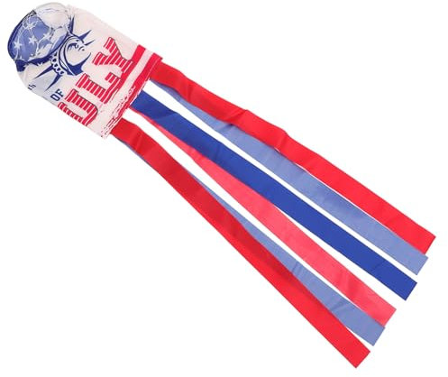 BESPORTBLE Chicer Blauer Windsack Hängende Windflagge Für Außenbereich Stilvolle Garten-Dekoration Leicht Und Wetterfest Für Garten Und Straße Handwerkskunst Für Strahlende