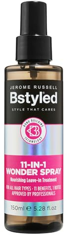 Bstyled 11 in 1 Wonder Spray | Bond Building Technology | Heat & Colour Protection | Vegan, Cruelty-Free, Sulfate-Free