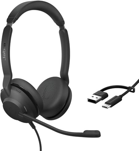 Jabra Evolve2 30 SE Telefon On Ear Headset kabelgebunden Stereo Schwarz Mikrofon-Rauschunterdrückung, Noise Cancelling
