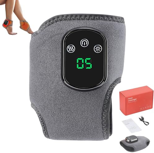 Masajeador de pies Soleva, 3 en 1 Naxir Foot Revive, tobillero portátil inalámbrico con calefacción, 3 Modos de vibración y 5 Niveles de Calor for tendinitis aquílea y Fascitis Plantar.(1PCS)