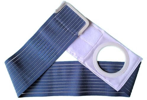 Unisex Stomiband, Stretchbomullsstomiband, Navelbråcksbälte, Bukbälte, Förhindra Parastomalt Bråck Från Stomiöppning(XL)