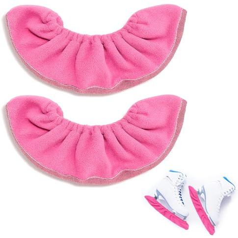Sariputa 1 paio di protezioni per pattini da ghiaccio, per hockey su ghiaccio, per pattini da hockey e pattinaggio artistico (rosa)
