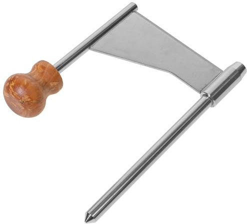 GARVALON Rallador Giratorio de Queso Manual con Mango Cortador de Acero Inoxidable Fácil de Limpiar y Montar Accesorio Compacto para Cocina