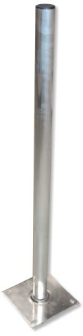Koscom Base in alluminio 100 cm | diametro tubo 50 mm | base robusta e antiruggine per interni ed esterni